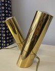 Two Vintage Mid-century Brass Spot Lamps Kovacs Lightolier Sonneman Koch   Lowy