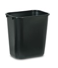Rubbermaid Commercial 7-gallon Wastebasket Trash Can  Black  4 Pack