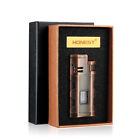 Metal Cigar Lighter Butane 3 Torch Jet Flame Lighter With Cigars Punch Accessor