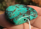 Antique Rare Tibetan Turquoise Bead Beautiful Worn Patina -  Approx  26 Grams