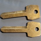 9 Vintage Small Hole Ford Logo Key Blanks  3 Brass H51