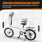 20  7 Speed Foldable Bicycle Folding Bike Dual Disc Brake Adult City Bicycle New