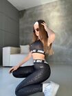 Nike Dri-fit Pro 2 Piece Set Sports Bra   Leggings Women   s M Workout Active Wear