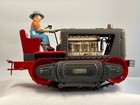 Nomura Tin Toy Tractor  1200  With Farmer rare   Battery Operated  Vintage 1950s