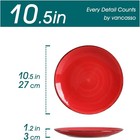Vancasso Bonita 10 5  Ceramic Dinner Plates Set Of 6 - Assorted Colors
