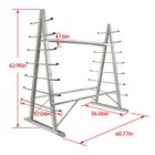 Heavy Duty Steel Horizontal Storage Rack With 7-tier For Lumber pipe Organizer