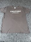 Vtg Triumph T-shirt Men   s Large San Diego Shirt Gray Cotton Biker Motorcycle
