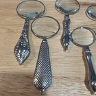 Lot Of 5 Vintage Handheld Magnifying Glasses  Ornate Details On Handles