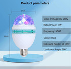 1 2 3 10 Pack Rotating Rgb Led Bulb 3w E27 Stage Light Party Disco Dj Club Lamp