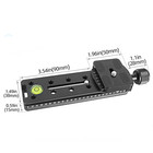 140mm Tripod Quick Release Clamp With Quick Release Plate Adapter For Dslr Camer