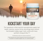 Morning Kick  Zero Sugar Greens Superfood Powder Supplement With Ashwaganda