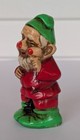 Vtg Elf Ornament Decor Gnome Pixie Made In Japan 4  Ceramic Chalkware 
