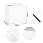 White Card Box Wedding Favors Post Box Cardboard Receiving Money Box Holder F   