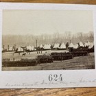 Civil War Matthew Brady Album Print Original Photo 17th New York Camp 1863 D c 