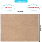 100 Pack 5x7 Envelopes For Invitations  Brown Kraft Envelope  Seal A7 Envelop   