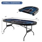 Foldable Poker Table For 10 Players Texas Casino Leisure Game With 4 Usb Ports