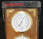 New Vintage Taylor Weather Station 6431 Barometer Temperature Humidity 19x6 Rare