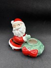 Vintage Holt Howard Christmas Santa Wreath Candle Holder Rare Htf Japan  2023