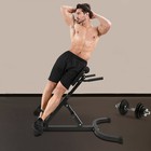 Roman Chair Back Extension Machine  Hyperextension Bench W  Angle Height Adjust