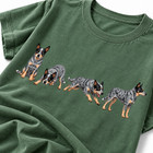 Blue Heeler Dog T-shirt Australian Cattle Dog Graphic Tee Dog Mom Dad Gift