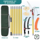 Pole Saws For Tree Trimming  7 3-27 Ft Extendable Tree Trimmers Long Handle P   