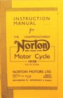 1938 Instuction Manual For Norton Motor Cycle Detailed Ilustrated  W  Photos Etc