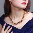 Wedding Bridal  Cz Jewelry Set Zirconia Necklace Earrings Set