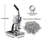 Heavy Duty Semi-automatic Hand Press Grommet Machine Commercial Eyelet 2000