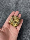 Antique Vintage Bone With Brass Jewelry   Trinket Box With Elephants Unique Rare