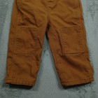Carhartt Overalls 2t Brown Bib Double Knee Pockets Workwear Flannel Lined