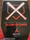Glover s Baseball softball Line-up Cards-24 Games  4 Part   Made In Usa  new