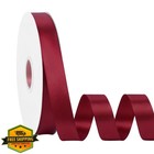 Simplegoal Burgundy Satin Ribbon 7 8 Inch  100 Yards  Gift Wrapping Crafts