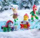 Winnie The Pooh And Pals Ice Skating Plush Set - Disney Store Europe Exclusive