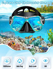 Mask Fins Snorkel Set  Snorkeling Gear For Adults  Panoramic View Snorkel Mask A