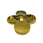 Stainless Steel Herb Grinder  gold  Portable Herb Grinder With Magnetic Lid