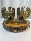 Vintage Cast Brass 1776 Eagle 1972 Set Of Bookends