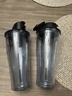 Vitamix Travel To Go Personal Blending Cups 20 Oz Tumblers Lot Of 2 Pre-owned