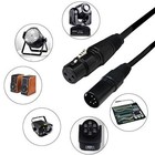 0 5m Dmx Stage Light Cabledj Xlr Cable 3pin Female Xlr To 5pin Male Xlr Dmx Tu