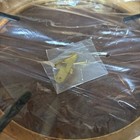 Van Hygan   Smythe Hardwood Plate Frame Walnut With Gold For 8-8 1 8 Inch Plates
