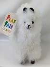 Play Fair Alpaca Plush Figure 7 Inch White Peru Stuffed Animal Toy