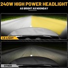 Led Dual Headlight W  2 Colors For Harley Touring Road Glide Fltrx Fltrxs 2015 