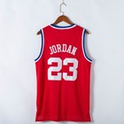 Michael Jordan  23 Red Embroidery Jersey Crew Neck