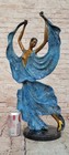 Large Dancer Art Deco Style Art Nouveau Style Bronze Signed And Numbered Statue