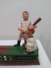 Vintage Cast Iron Hometown Battery Baseball Mechanical Coin Bank Collectible 