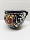 Hand Painted Mexican Talavera Pottery Small Planter