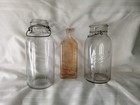 Vintage Antique Glass Bottle Lot Ball Ideal 1908 Wire Top Jar Raleigh s Medicine