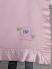 My Blankie Pink Flannel Satin Lovey Security Blanket Elegant Baby
