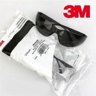 3 Pair 3m 11330 Smoke Gray Anti Fog Lens Safety Sunglasses Work Eyewear Ansi Z87