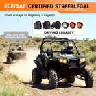 For Atv Utv Sxs Street Legal Kit Rocker Switch Turn Signal Light Horn Rela