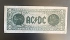 Ac dc - Moneytalks Rare Promo Faux Dollar Bill 1990 